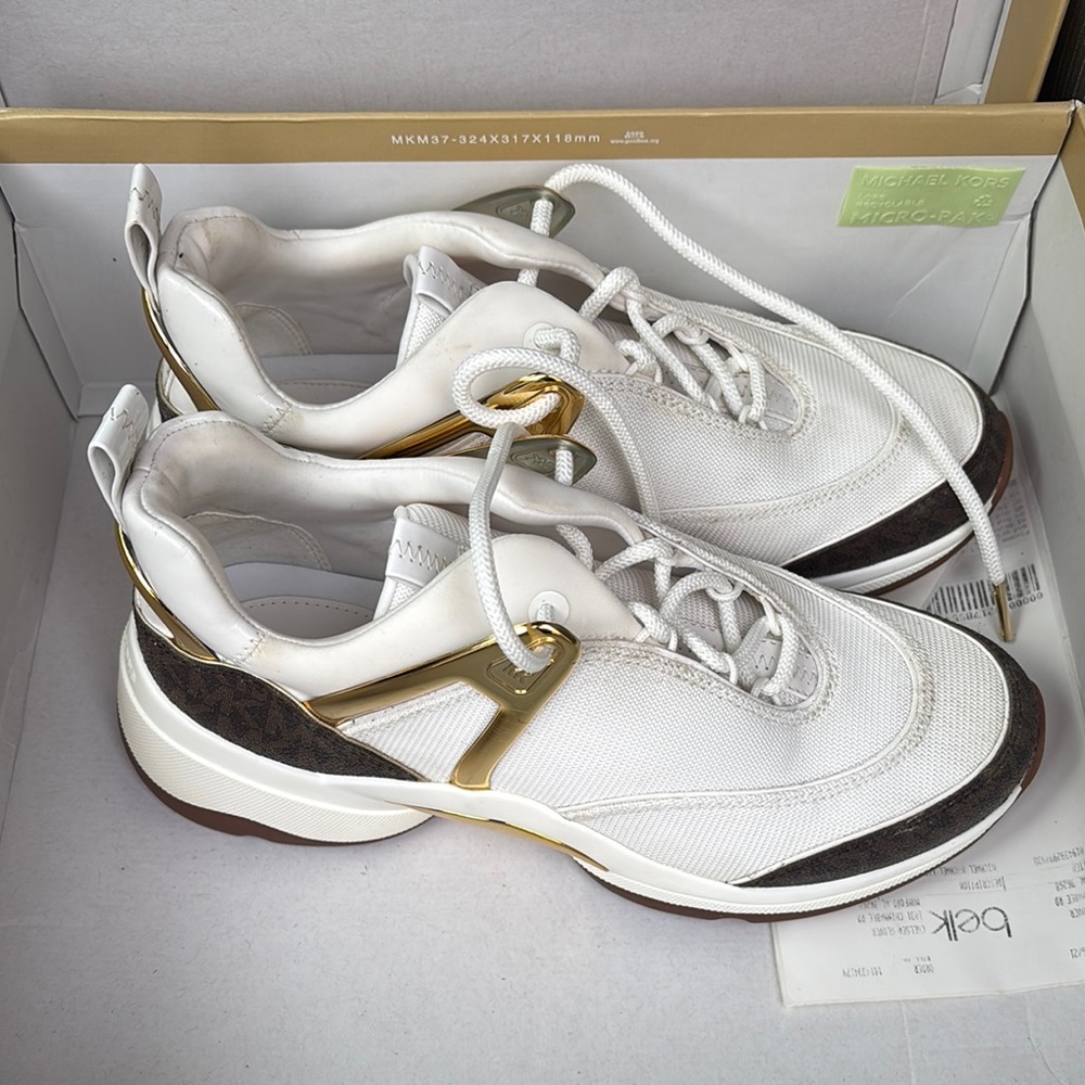 Michael Kors Spark Trainer Sneakers - Tan - Picture 2 of 2